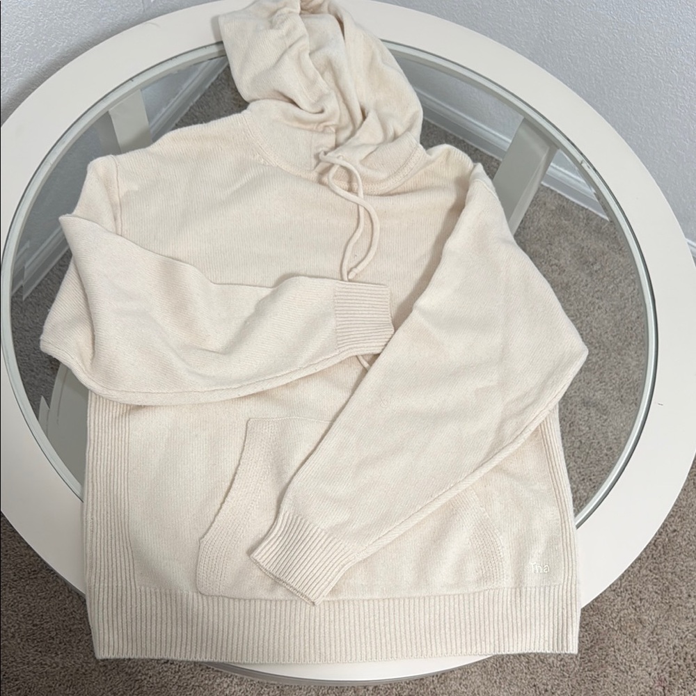TNA Cream Hooded Women's Sweater